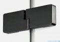 New Trendy Eventa Black Chrome drzwi wnękowe pojedyncze 110x200 cm przejrzyste prawe czarny połysk EXK-6134