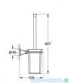 Grohe Grandera szczotka toaletowa kpl. chrom 40632000