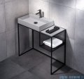 Deante Correo umywalka nablatowa granitowa 60x40 cm szary metalik CQR SU6S