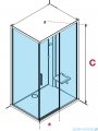 Novellini Glax 1 2.0 kabina z sauna parową 120x80 prawa srebrna G212P120DT5-1BB