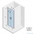 Riho Novik Z111 drzwi prysznicowe 2-częściowe 100x200cm przejrzyste G003005120