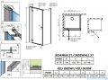 Radaway Essenza New Black Kdj kabina 110x70cm lewa szkło przejrzyste 385041-54-01L/384048-54-01