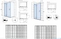 Roca Metropolis drzwi prysznicowe 120x200cm przejrzyste AMP0812012M