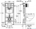 Grohe Rapid SL Fresh zestaw stelaż podtynkowy 5w1 z przyciskiem Skate Cosmopolitan biel alpejska 39448000