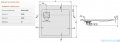 Sanplast Space Line brodzik kwadratowy 100x100x3cm+syfon 615-110-0040-01-000