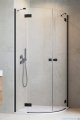 Radaway Essenza Black Pdd kabina 100x80cm szkło przejrzyste 1385003-54-01L/1385002-54-01R