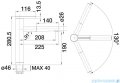 Blanco Linee-s bateria wysokociśnieniowa kolor: stal szlach. matowa 517593