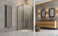 Radaway Idea Gold Kdd kabina 100x110cm złoty połysk/szkło przejrzyste 387062-09-01L/387063-09-01R