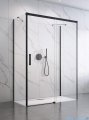 Radaway Idea Black Kdj+s kabina prysznicowa 75x140x75 prawa czarny mat/szkło przejrzyste 10116140-54-01R/387049-54-01L/10117075-01-01
