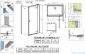 Radaway Essenza Kdj kabina 110x75cm prawa szkło przejrzyste 1385041-01-01R/1384049-01-01