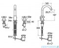 Roca Loft Bateria umywalkowa sztorcowa A5A4443C00