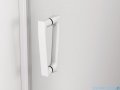 SanSwiss Cadura White Line drzwi wahadłowe 90cm dwuczęściowe profile biały mat CA2C0900907