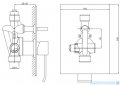 Kohlman Axis zestaw prysznicowy z deszczownicą 25 cm chrom QW210NR25