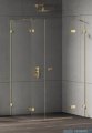 New Trendy Eventa Gold Shine kabina prysznicowa prostokątna 150x80x200 cm prawa przejrzyste Złoty połysk EXK-4779
