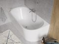 The North Bath Calia wanna wolnostojąca przyścienna lewa 150x75cm + syfon Klik-klak 6845-1501L