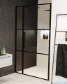 Riho Grid GB104 drzwi prysznicowe 130x200cm czarne G004006121