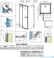 Radaway Arta Kdj II kabina 100x100cm lewa szkło przejrzyste 386455-03-01L+1386042-03-01L+386022-03-01