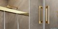 Radaway Idea Gold Kdj kabina 130x120cm lewa złoty połysk/szkło przejrzyste 387043-09-01L/387054-09-01R