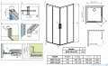 Radaway Idea White Kdd kabina 70x75cm szkło przejrzyste 387065-04-01L/387066-04-01R