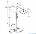 Vitalle TAIL LOGO zestaw prysznicowy natynkowy z termostatem 680980500