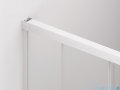 SanSwiss Cadura White Line kabina Walk in 120cm prawa ze ścianką przesuwną profile biały mat CAW2D1200907