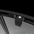 Radaway Premium Pro Black Dwj drzwi 120cm lewe czarny mat/szkło przejrzyste 1014120-54-01L