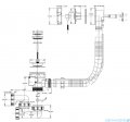 Besco Avita 180x80cm wanna asymetryczna lewa + obudowa CZARNY mat + syfon CZARNY #WAV-180-NL/OAV-180-NSC/19977
