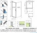 Radaway Nes Kdj I Gold kabina 80x70cm lewa złoty połysk 10022080-09-01L/10039070-01-01