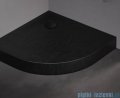 New Trendy Mild Stone Brodzik akrylowy półokrągły 80x80x11,5 cm czarny B-0558
