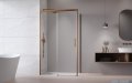 Radaway Idea Kdj Brushed Copper kabina 100x80cm lewa szczotkowana miedź 387040-93-01L/387051-93-01R