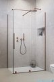 Radaway Furo Kdj Brushed Copper kabina 90x90cm prawa szczotkowana miedź 10104472-93-01R/10110430-01-01/10113090-01-01