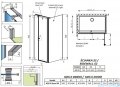 Radaway Eos KDS II kabina prysznicowa 90x70 lewa przejrzyste 13799481-01L/13799428-01