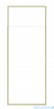 Besco Icon Gold 120x200cm kabina walk-in Złoty połysk/szkło  przejrzyste ICG-120-200C