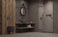 Radaway Essenza Pro Brushed GunMetal Dwj drzwi wnękowe 90cm lewe szczotkowany grafit 10099090-92-01L