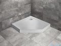 Radaway Doros Pt Compact Stone brodzik pięciokątny 100x100x11,5cm biały SDRPT1010-05-04S