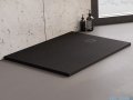 New Trendy Mori brodzik prostokątny z konglomeratu 100x80x3 cm czarny B-0403