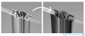 Radaway Essenza New Black DWJS drzwi wnękowe 130cm prawe szkło przejrzyste 385032-54-01R/384090-54-01