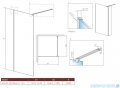 Radaway Modo X II kabina Walk-in 155x200 szkło przejrzyste 10mm 389355-01-01