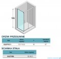 Novellini Kali PH+FH kabina 155x100 profile czarne KALIPH151-1H/KALIFH98-1H