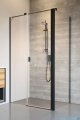 Radaway Nes Black Kds II kabina 120x80cm lewa czarny mat/szkło przejrzyste 10033120-54-01L/10040080-54-01