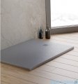 New Trendy Mori brodzik prostokątny z konglomeratu 140x80x3 cm szary B-0400