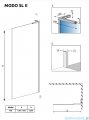 Radaway Modo SL II kabina Walk-in 110x200 prawa szkło przejrzyste 10319114-01-01R