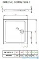 Radaway Fuenta New Kdj kabina 80x80cm prawa szkło przejrzyste + brodzik Doros C + syfon