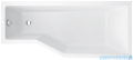 Besco Integra 170x75cm wanna asymetryczna prawa + obudowa + syfon #WAI-170-PP/#OAI-170-NS/19975