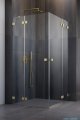 Radaway Essenza Pro Brushed Gold Kdd kabina 80x90cm szczotkowane złoto 10096080-99-01L/10096090-99-01R