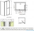Radaway Carena Kdj Kabina prostokątna 120x80 prawa szkło brązowe 34442-01-08NR