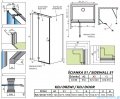 Radaway Torrenta KDJ kabina prysznicowa 110x95 lewa przejrzyste wspornik krzyżowy 133211-01-01L/1330095-01-01