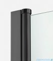 New Trendy New Soleo Black drzwi wnękowe dwuskrzydłowe 100x195 cm przejrzyste D-0216A