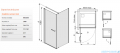 Sanplast kabina narożna kwadratowa  80x80x198 cm KNDJ/PRIII-80 białe/przejrzyste 600-073-0020-01-401
