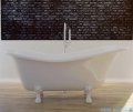 Besco Otylia wanna owalna Retro 160x77 + nogi białe #WKO-160W+BI